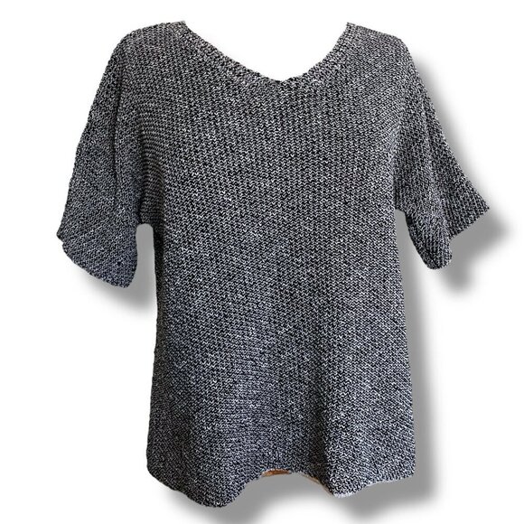 Eileen Fisher Womens Knit Top Sz Small Organic Linen Cotton Tencel Minimalist - Picture 5 of 7